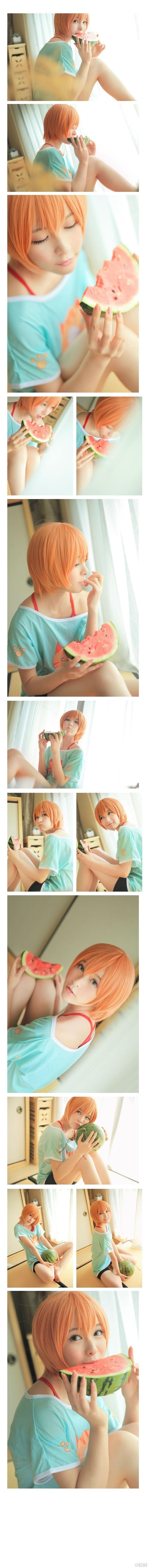 徐娇Cosplay星空凛粉嫩俏皮萌萌达_图-8