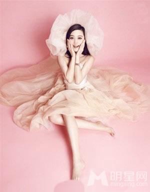 范冰冰《大日子》春日粉嫩婚纱写真_图-3