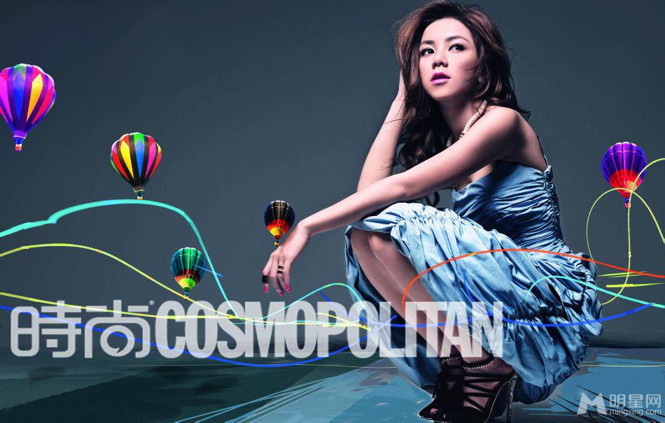 邓紫棋登《时尚COSMOPOLITAN》内页搞怪“金鱼妹”变身娇媚轻熟女_图-3