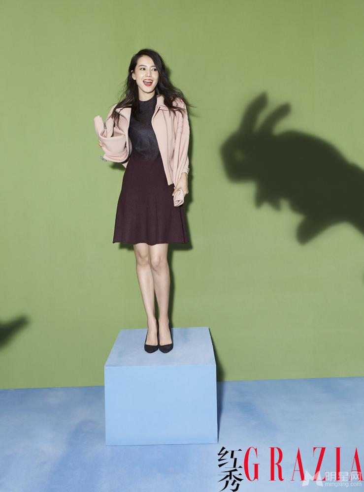 高圆圆登《红秀Grazia》杂志2014年12月号封面_图-4