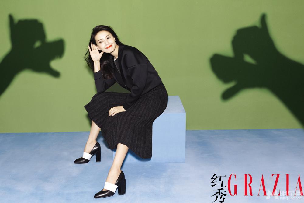 高圆圆登《红秀Grazia》杂志2014年12月号封面_图-3