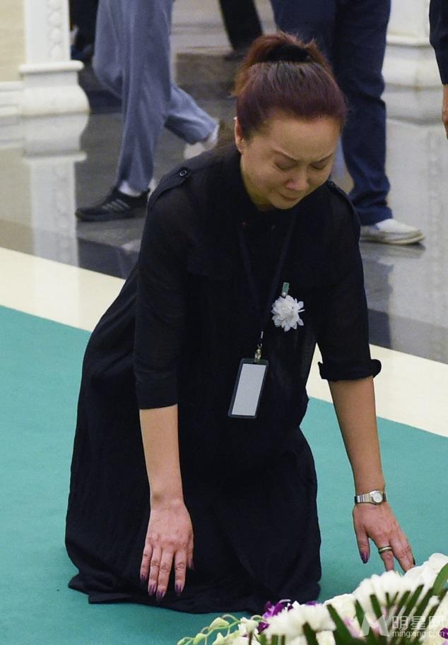 谢铁骊追悼会习近平送花圈蔡明跪地痛哭_图-19