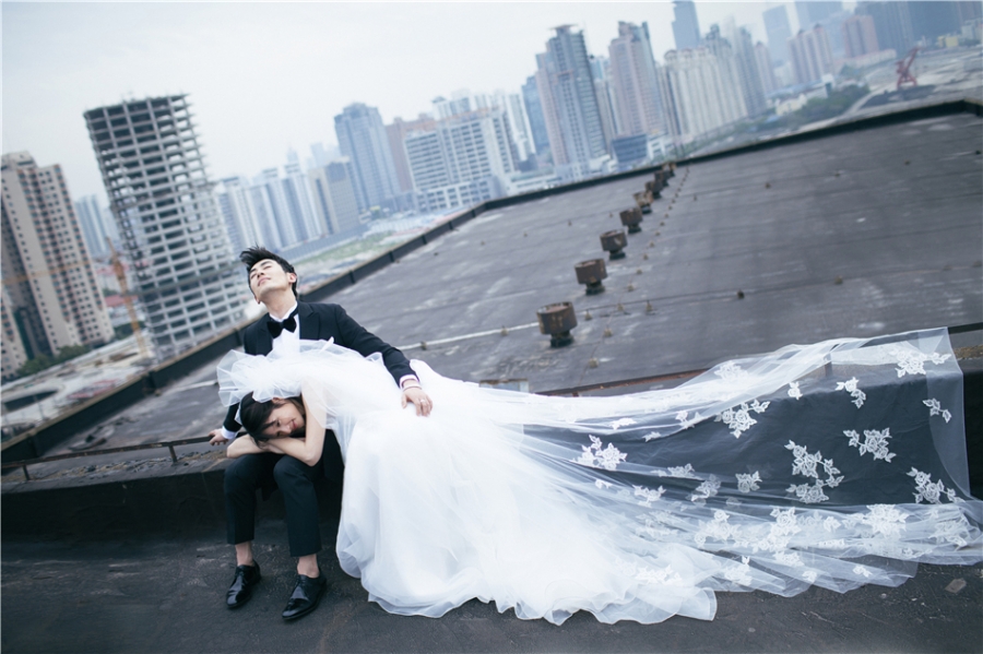 朱亚文沈佳妮婚纱照曝光柔情甜蜜清新_图-7