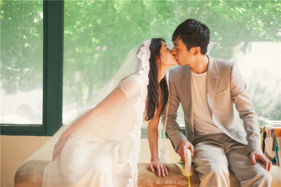 朱亚文沈佳妮婚纱照曝光柔情甜蜜清新_图-8