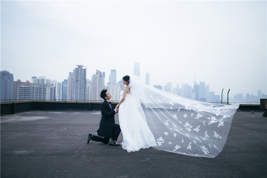 朱亚文沈佳妮婚纱照曝光柔情甜蜜清新_图-2