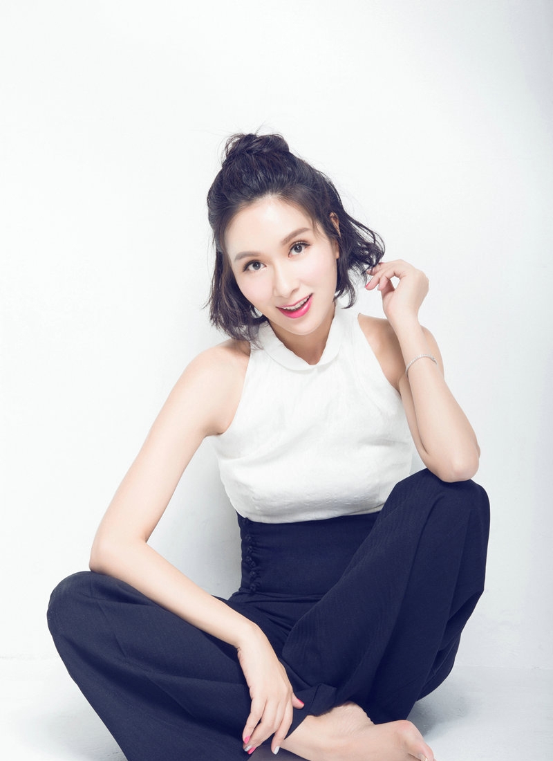 杨恭如初秋休闲大片甜美微笑俏皮可爱_图-5