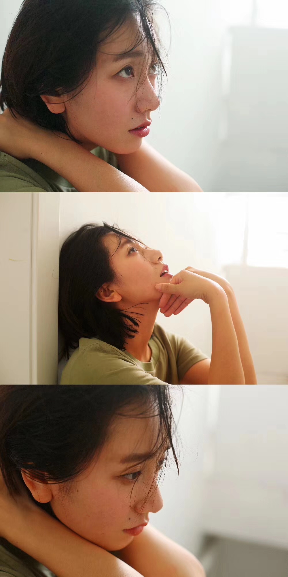 董晴最新素颜写真发丝凌乱仍美得纯真_图-5