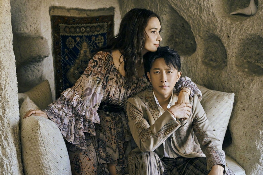 韩庚卢靖姗婚后合体登封定格浪漫与幸福_图-5