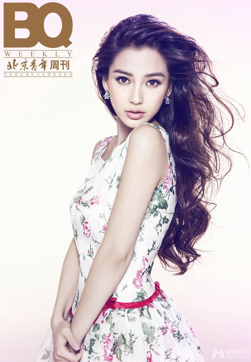 Angelababy时尚大片黑色蕾丝性感魅惑_图-4