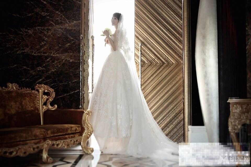 许慧欣晒婚纱照唯美出镜却不见老公身影_图-2