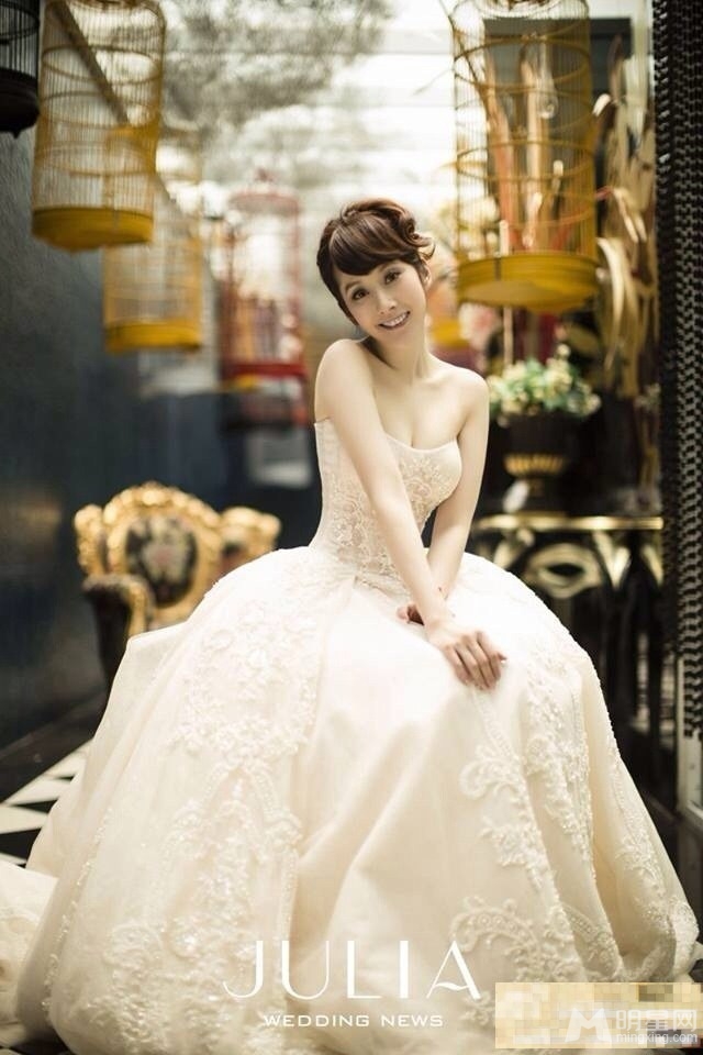 许慧欣晒婚纱照唯美出镜却不见老公身影_图-5