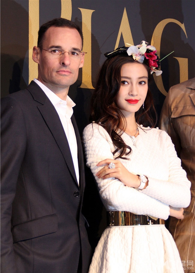 Angelababy戴花帽看马球赛贵妇气质尽显_图-7