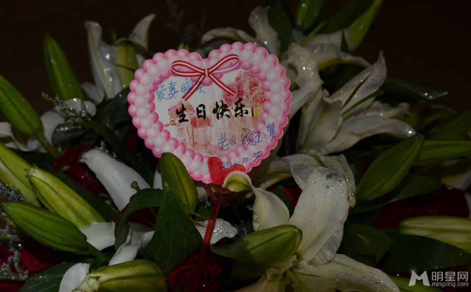 刘晓庆婚后首次庆生现场照曝光与丈夫大秀恩爱_图-1