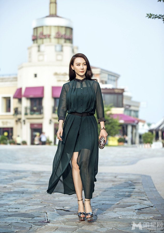 陈数时尚街拍优雅清新女人味十足_图-5