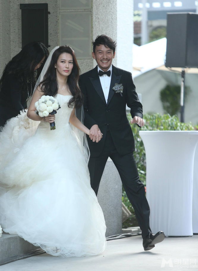 张震与庄雯如结婚婚礼现场大曝光_图-5