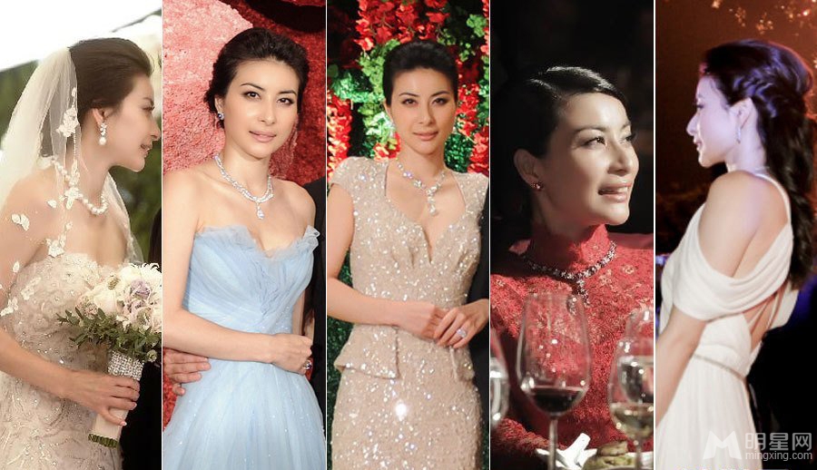 杨幂复古佟丽娅美艳女星出嫁造型大pk_图-42