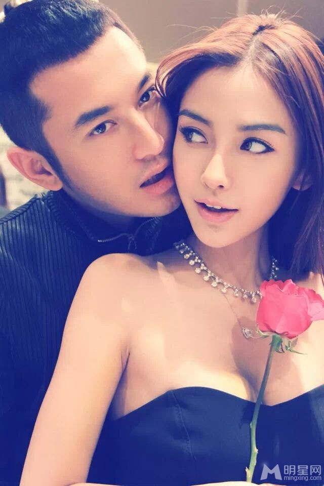 黄晓明Angelababy情侣照恋爱升级暧昧甜蜜_图-6
