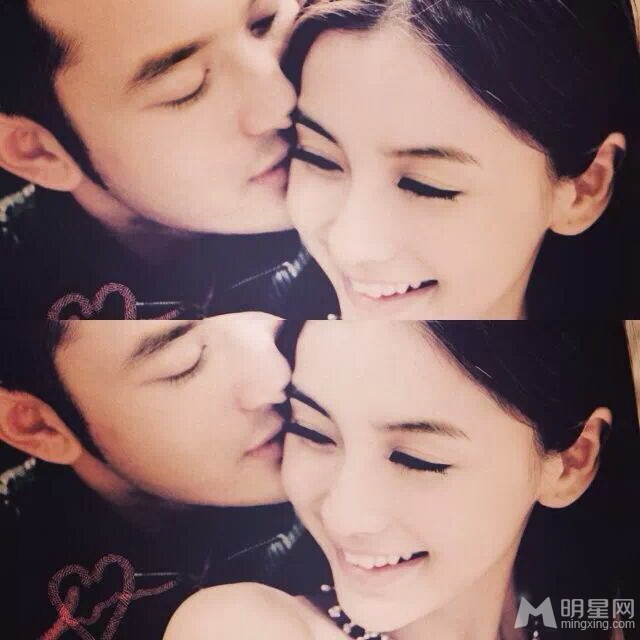 黄晓明Angelababy情侣照恋爱升级暧昧甜蜜_图-4