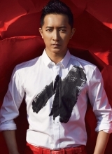 韩庚红色造型写真彰显男人野性魅力