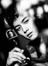 陈晓黑白时尚写真演绎别样复古风