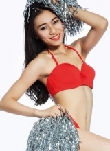 中国女子健身队性感写真大秀长腿助威世界杯