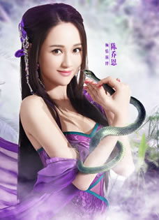 陈乔恩《卧虎藏龙》全套海报西域公主蛇女妖...