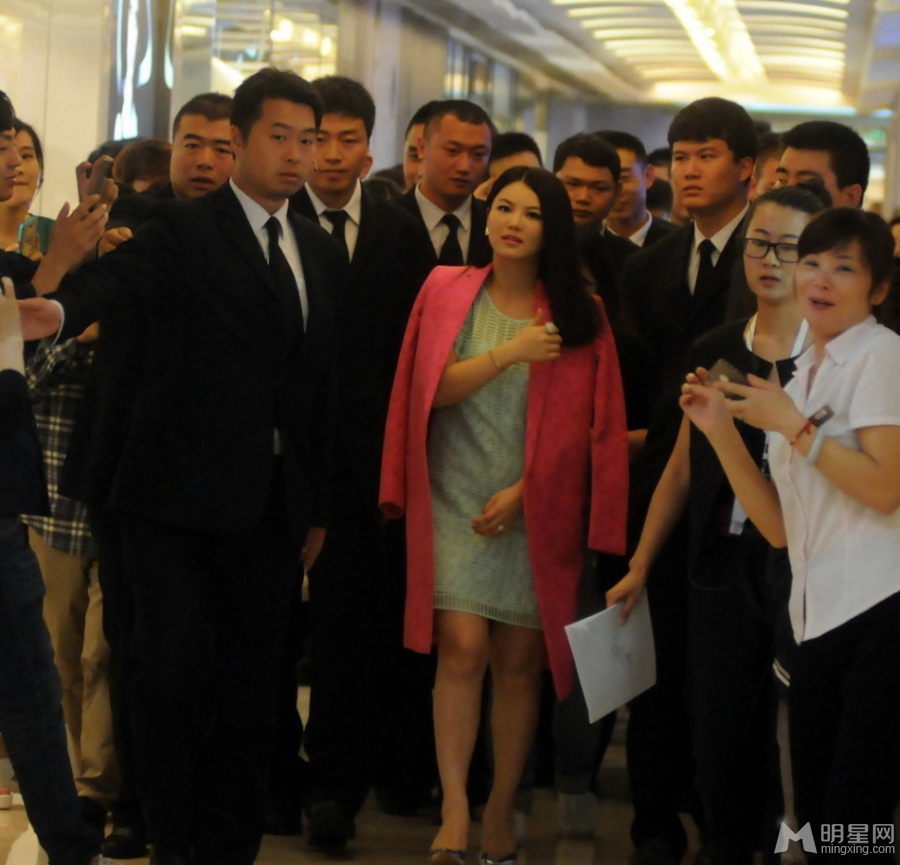 李湘挺孕肚获保镖簇拥国际巨星范十足_图-6