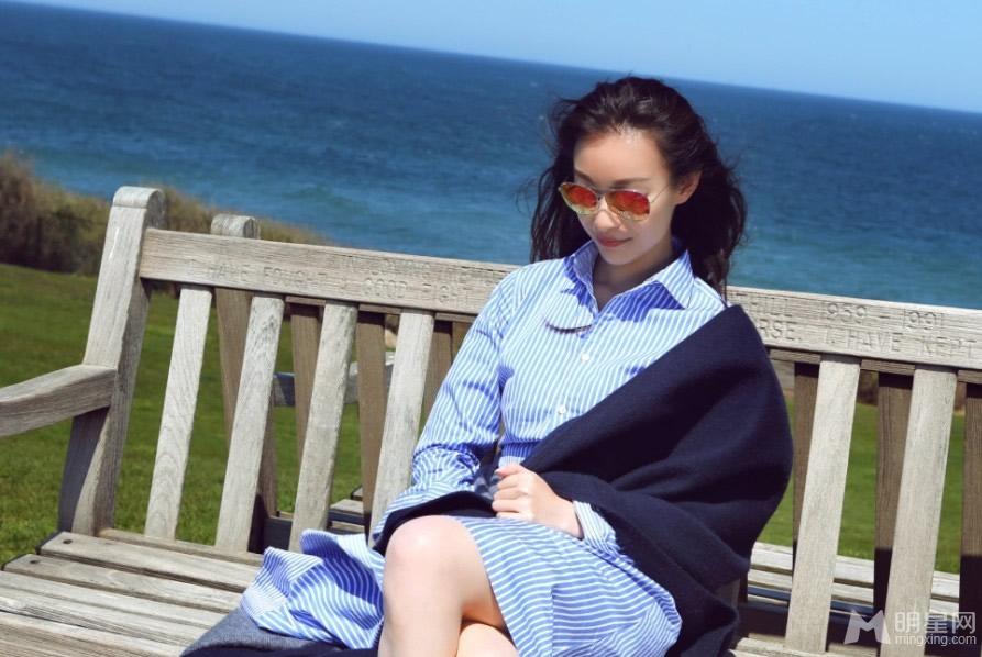 倪妮长岛游优雅随性洒脱性感网友大呼：“好有气质！”_图-13