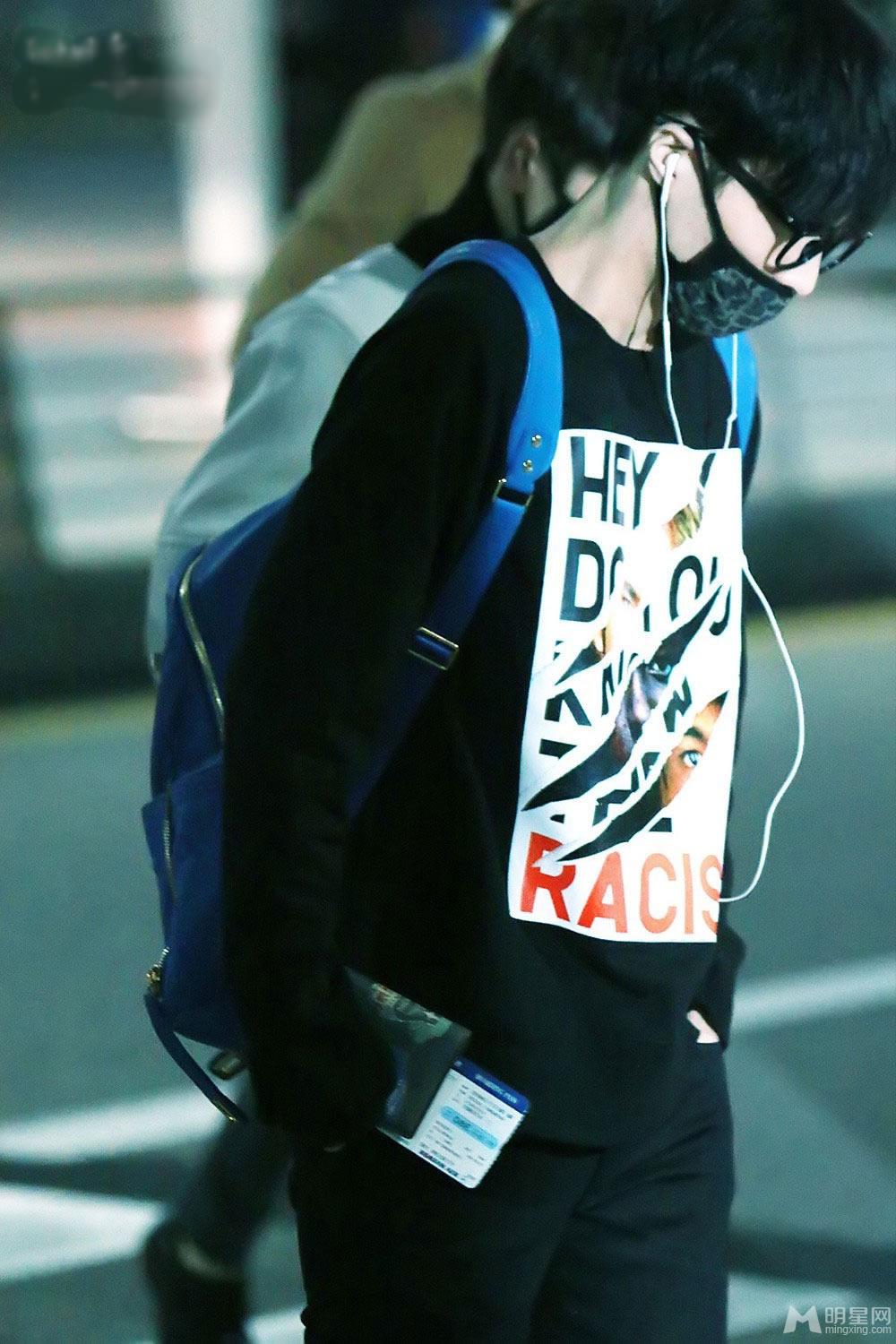 EXO张艺兴2014年11月机场写真飞往日本可爱呆萌_图-14