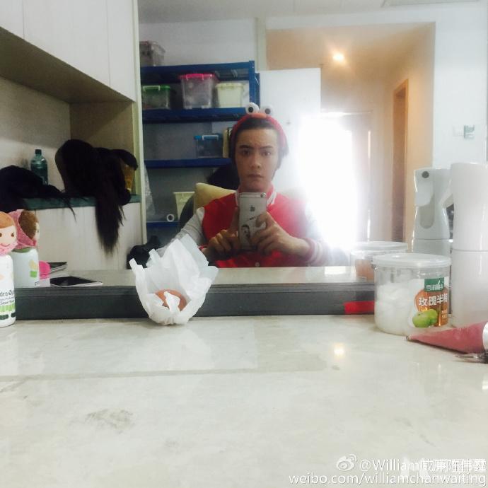 陈伟霆微博自拍2015年5月合集童年照加马尾祝母亲节快乐_图-9