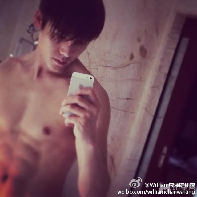 陈伟霆微博自拍2014年下半年合集半裸自拍吸引眼球_图-1