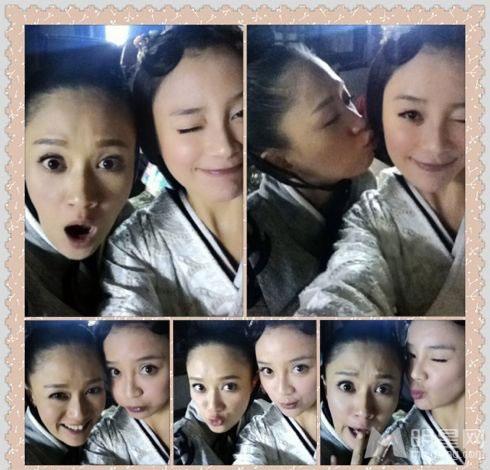 《王的女人》袁姗姗陈乔恩搞怪自拍_图-5
