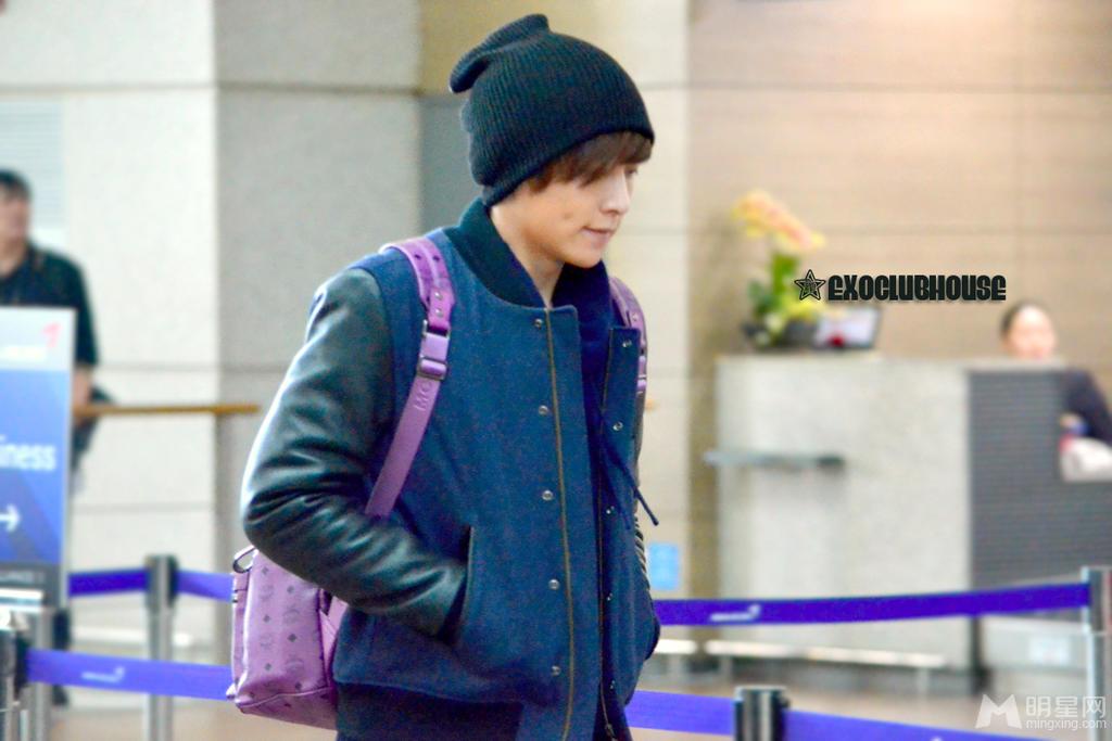 EXO张艺兴2012年12月机场潮范十足帅气机场照合集_图-26