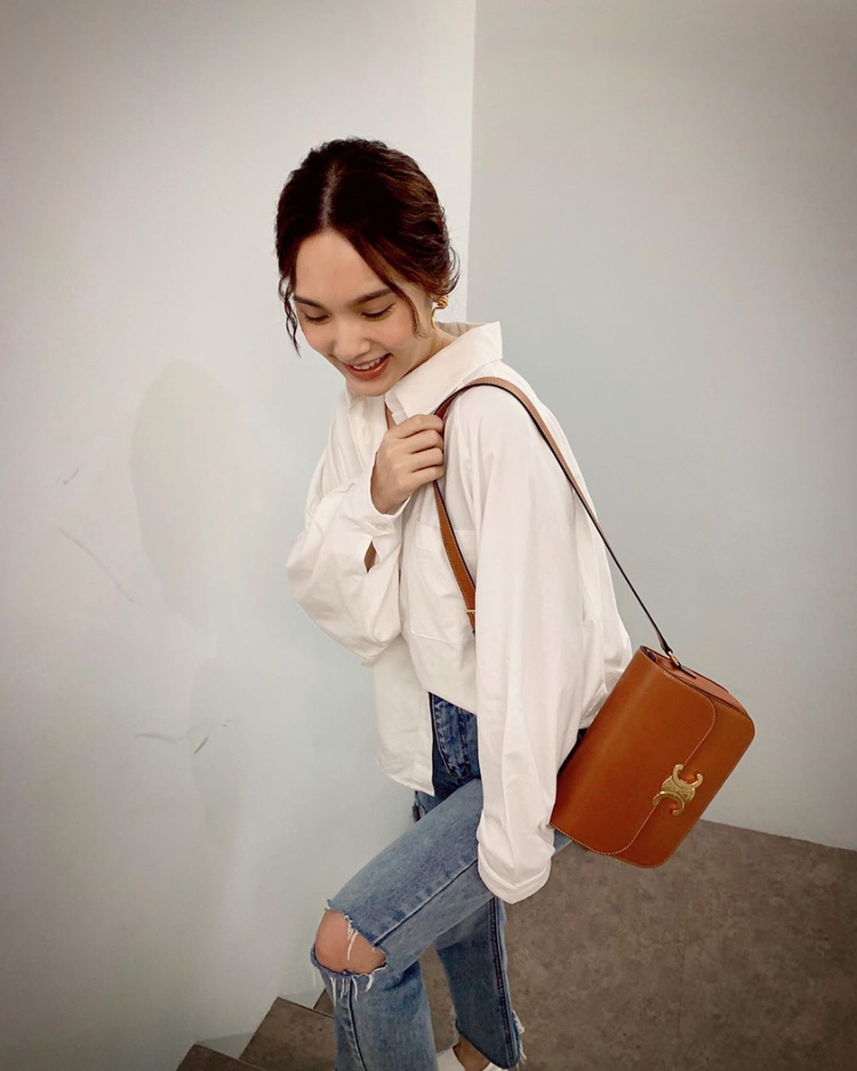 杨丞琳婚后首次分享生活照身穿白衬衫元气满满_图-10