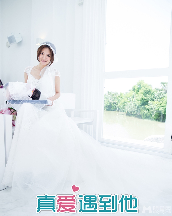 真爱遇到他浪漫剧照安以轩披婚纱显娇羞_图-4