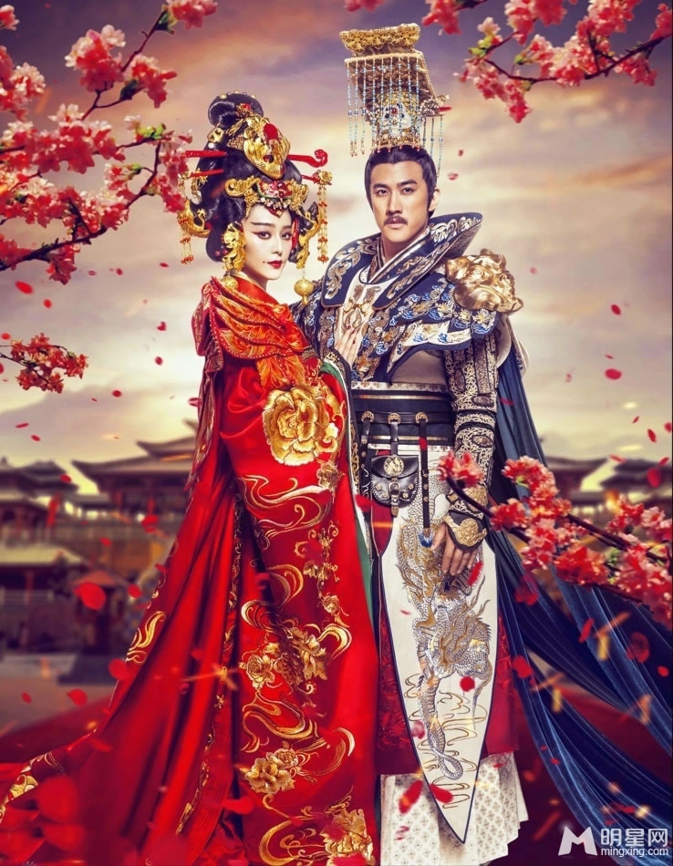 武则天人物海报范冰冰红袍加身气场强大_图-5