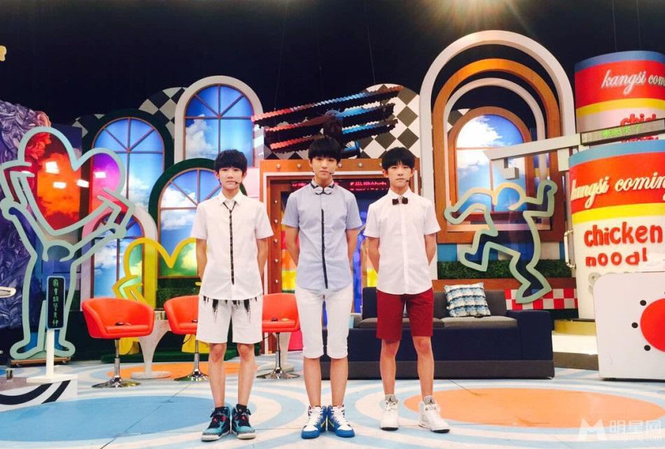 TFBOYS台湾录制节目照曝光遭陈汉典模仿_图-5