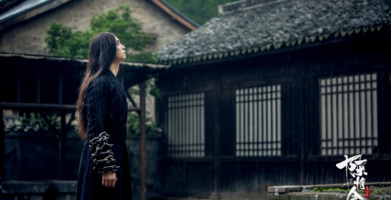 《陈情令》首曝剧照肖战黑衫握笛王一博白袍抚琴_图-5